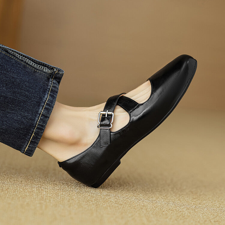 Womens Genuine Leather Shoes Classic Fit