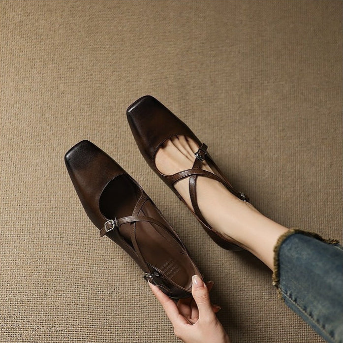 Womens Leather Heels Genuine Leather Classic Fit