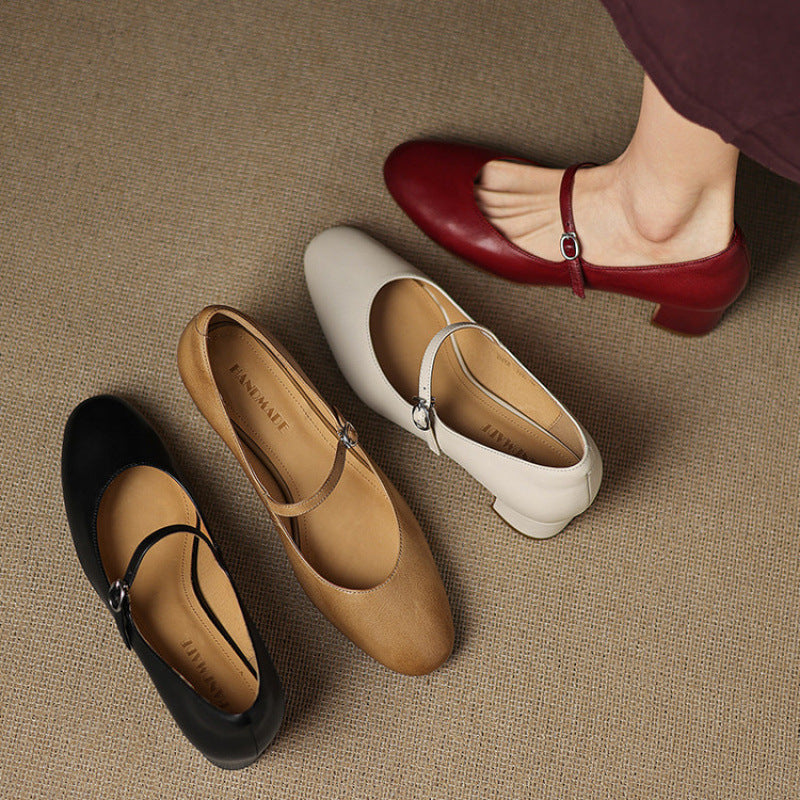 Womens Pumps Genuine Leather Classic Fit