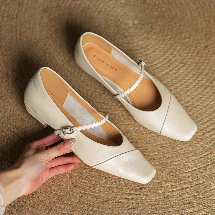 Womens Genuine Leather Pumps Classic Fit
