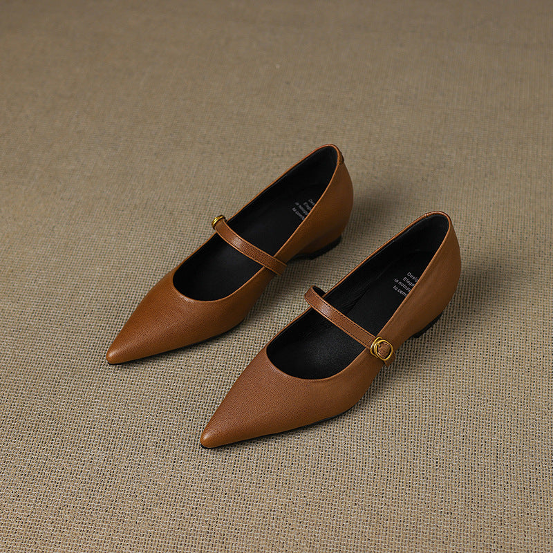 Womens Heels Genuine Leather Classic Fit