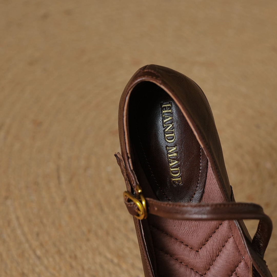 Womens Flats Genuine Leather Slip-On