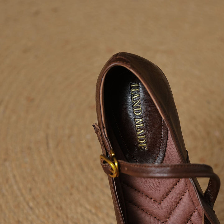 Womens Flats Genuine Leather Slip-On