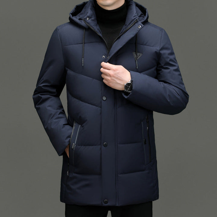 Mens Winter Jacket with Adjustable Hood - BritishMode
