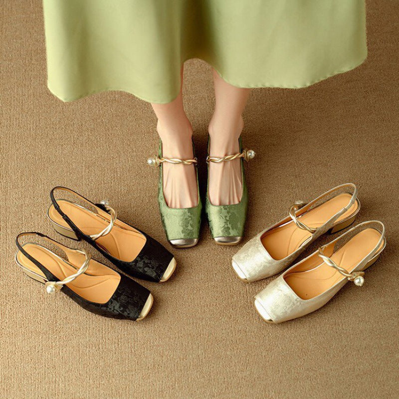 Womens Leather Heels Classic Fit