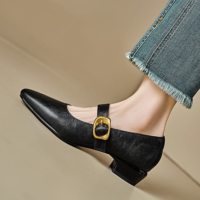 Womens Pumps Genuine Leather Classic Fit