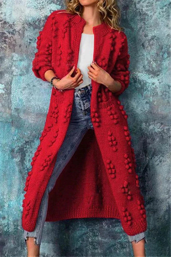 Womens Oversized Cardigan Sweater Open Front Cozy Fit