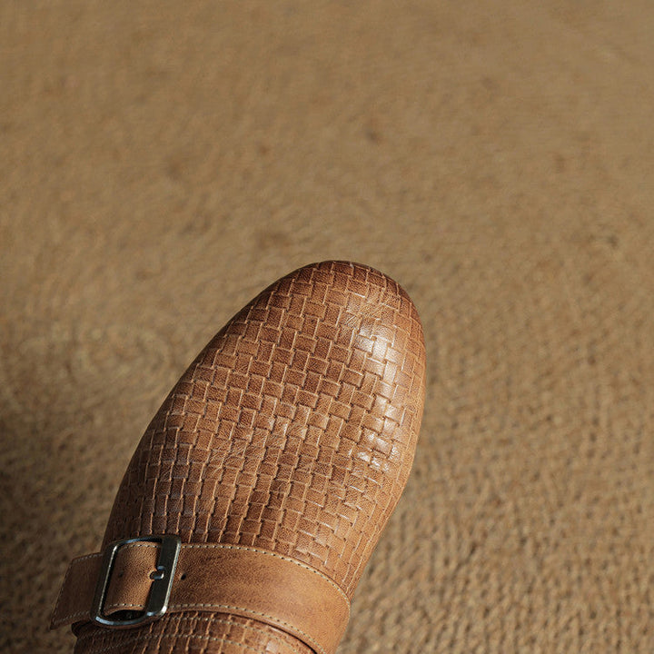 Womens Leather Mules Genuine Leather Slip-On