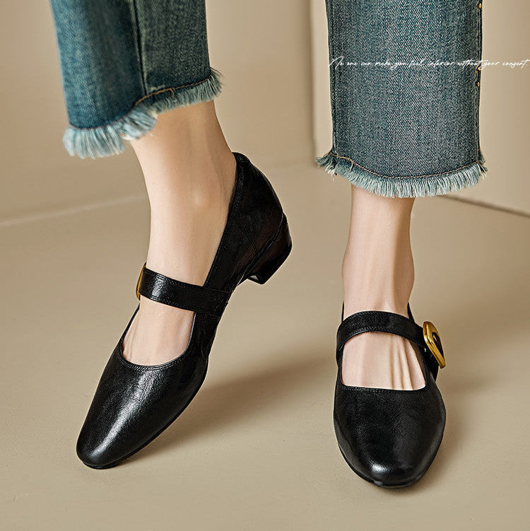 Womens Pumps Genuine Leather Classic Fit