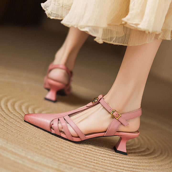 Womens Heels Genuine Leather Classic Fit