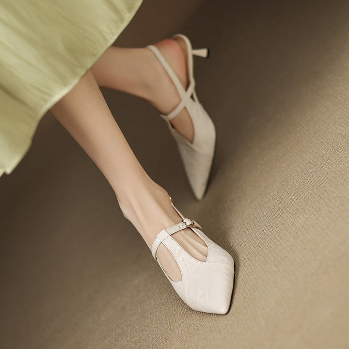 Womens Heels Genuine Leather Classic Fit