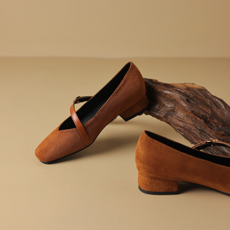 Womens Suede Heels Classic Fit
