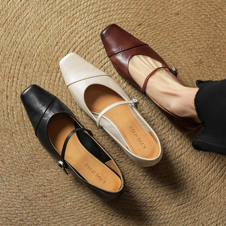 Womens Genuine Leather Pumps Classic Fit