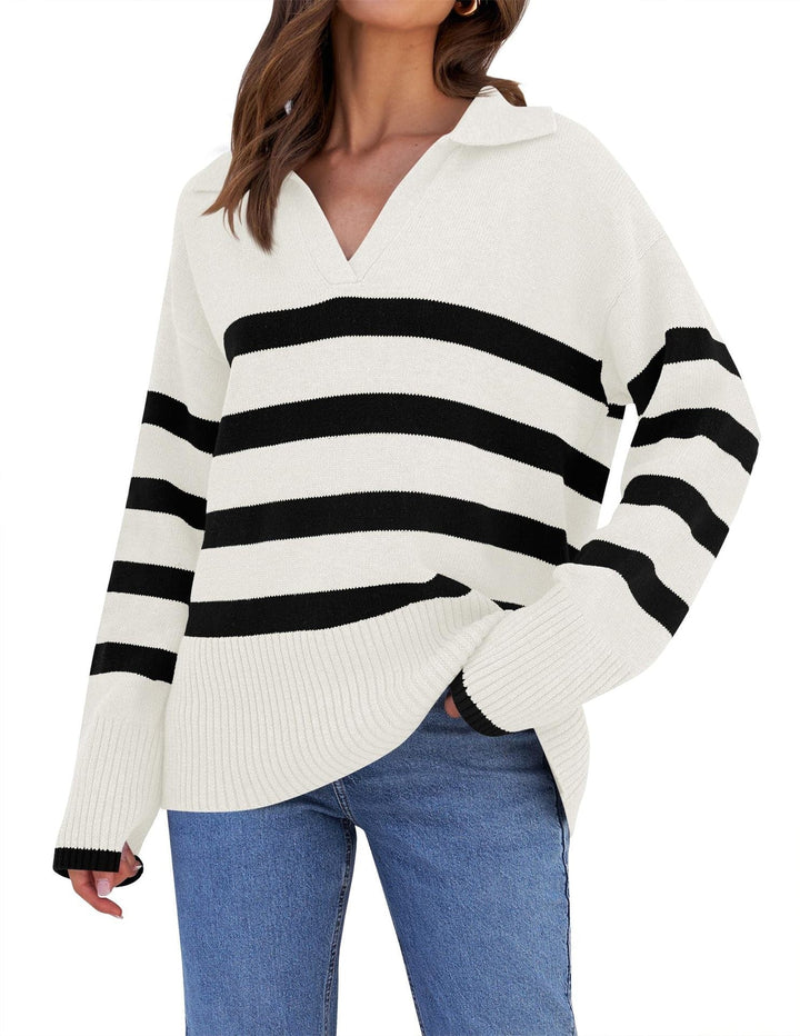Womens Oversized Knit Sweater Cozy Casual Fit