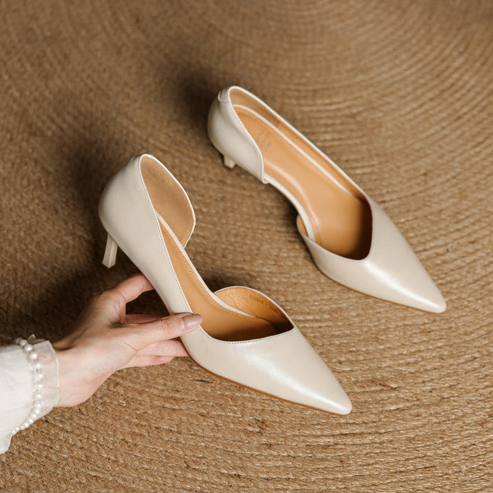 Womens Heels Genuine Leather Classic Fit