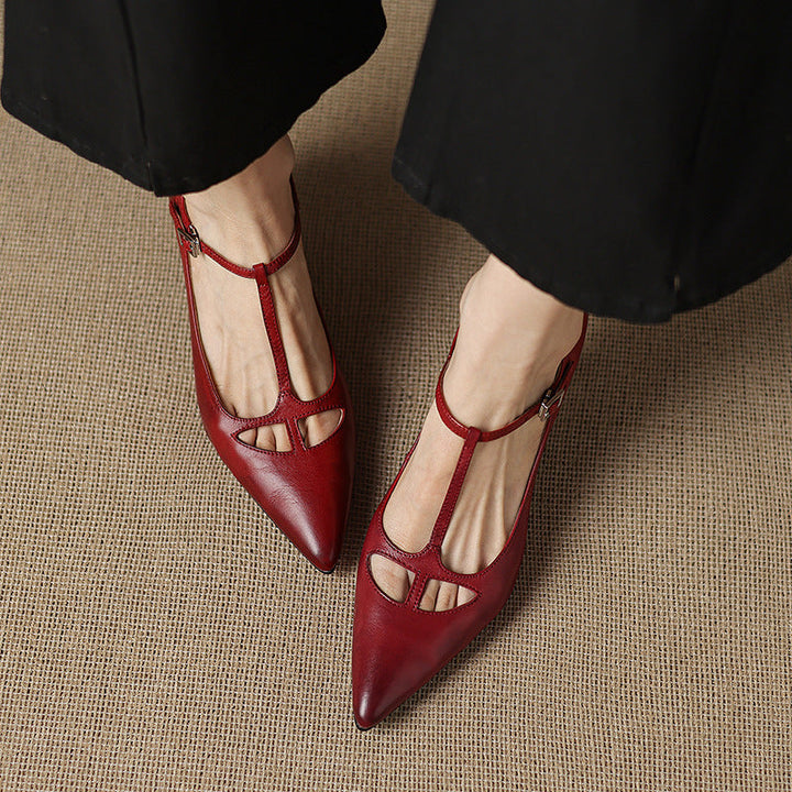 Womens Pumps Genuine Leather Classic Fit