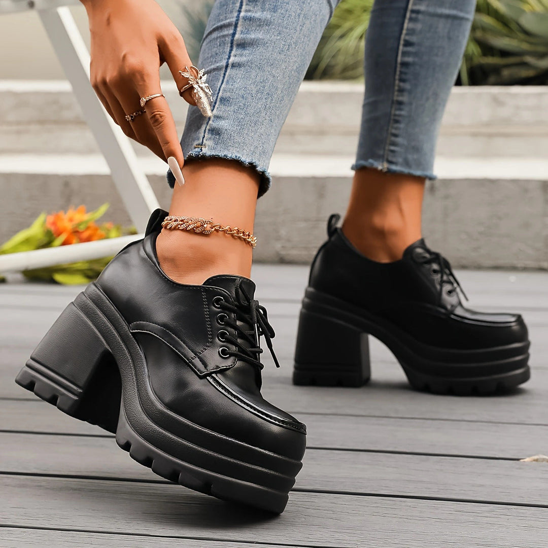 Womens Platform Shoes with Elevated Sole