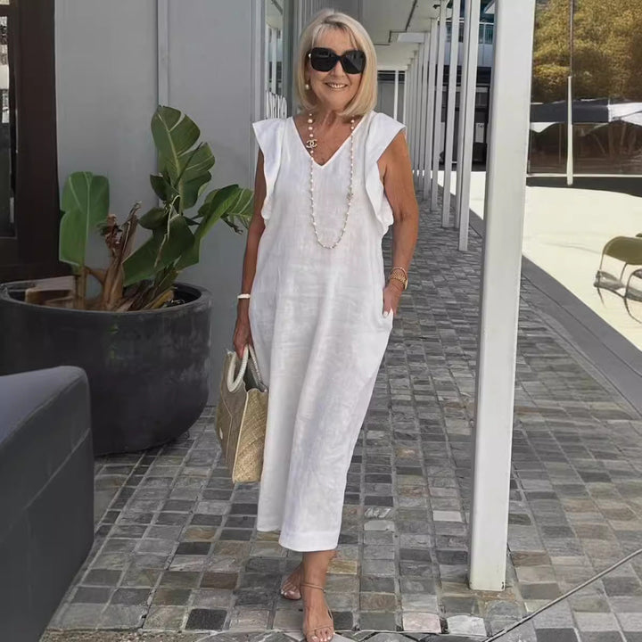 Womens Strapless Summer Dress Chic Fit - BritishMode