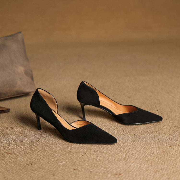 Womens Heels Genuine Leather Classic Fit