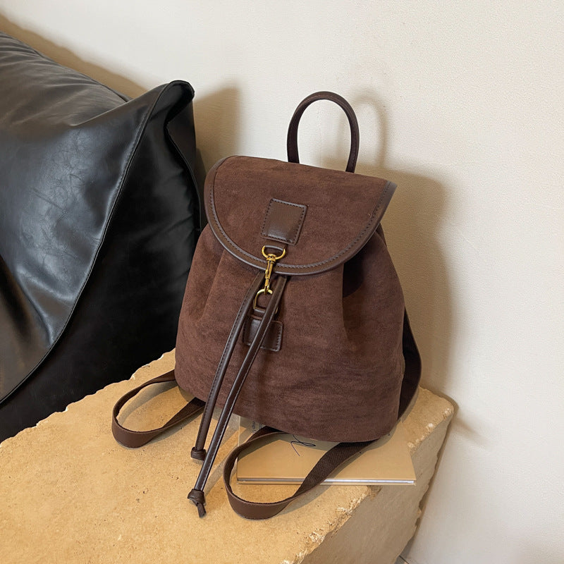 Womens Retro Backpack Large Capacity Travel Detail