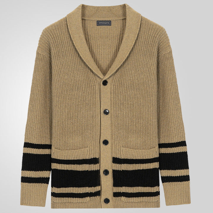 Womens Chunky Knit Cardigan with Pockets Relaxed Fit