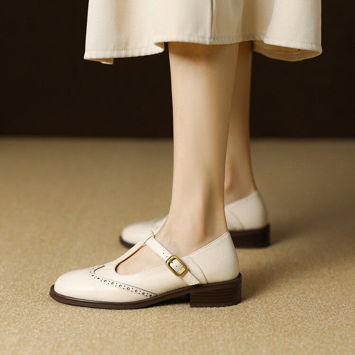 Womens Genuine Leather Shoes Classic Fit