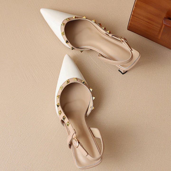 Womens Leather Heels Genuine Material Classic Fit