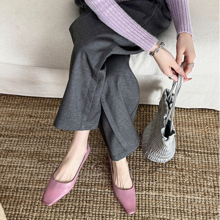 Womens Genuine Leather Pumps Classic Fit