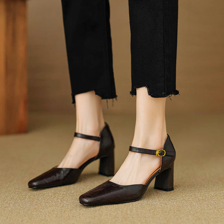 Womens Heels Genuine Leather Classic Fit