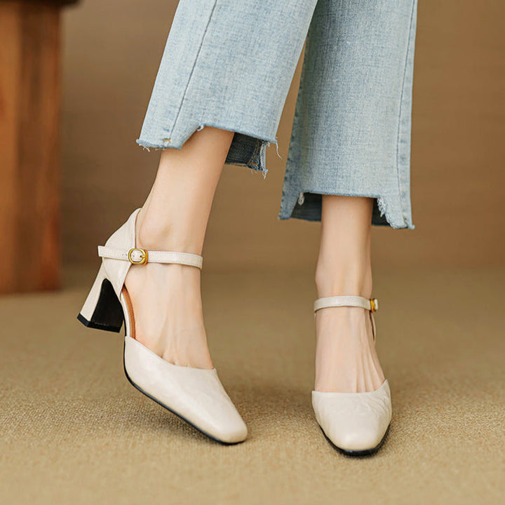 Womens Heels Genuine Leather Classic Fit
