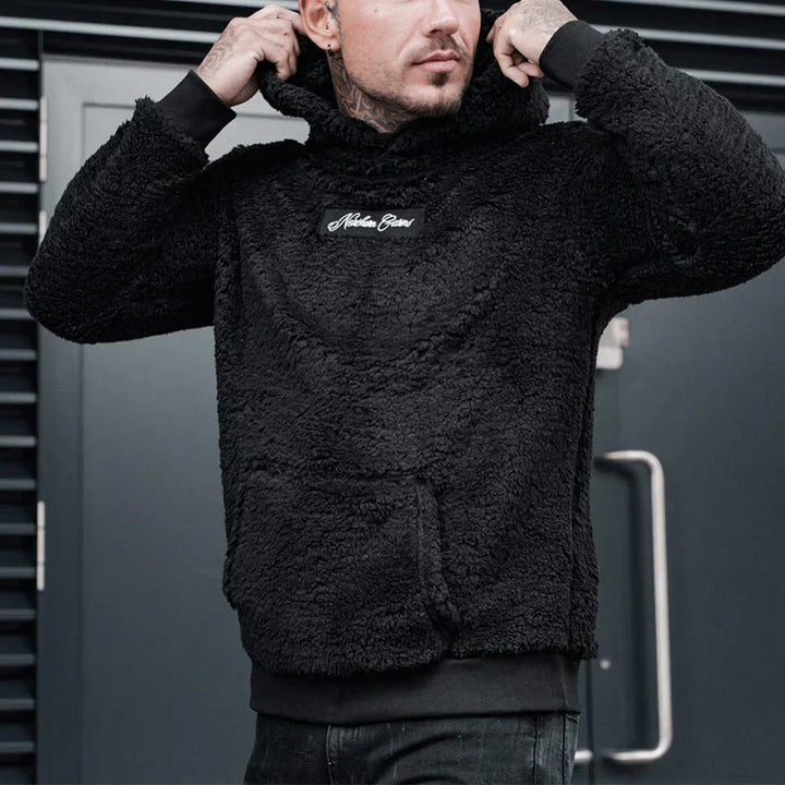 Mens Hoodie Cotton Blend Cozy Casual Fit