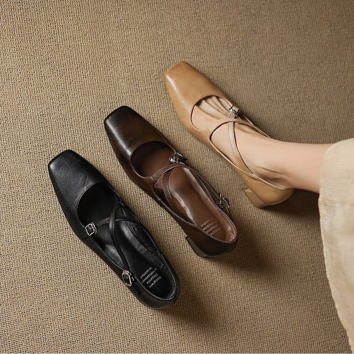 Womens Leather Heels Genuine Leather Classic Fit
