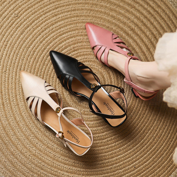 Womens Heels Genuine Leather Classic Fit