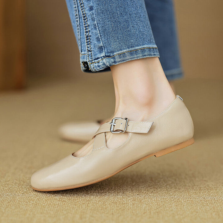 Womens Genuine Leather Shoes Classic Fit