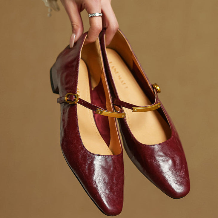 Womens Genuine Leather Pumps Classic Fit