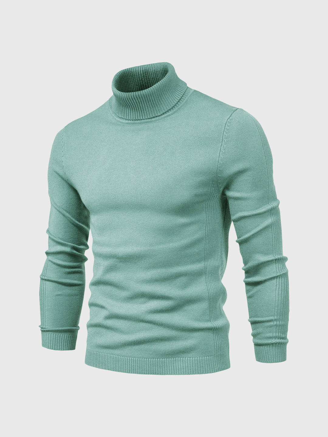 Mens Turtleneck Sweater Machine Washable Knit
