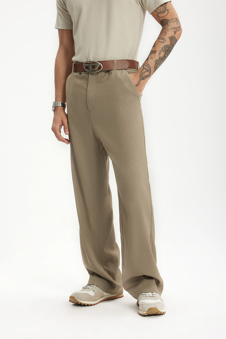 Mens Dress Pants Loose Fit Comfortable