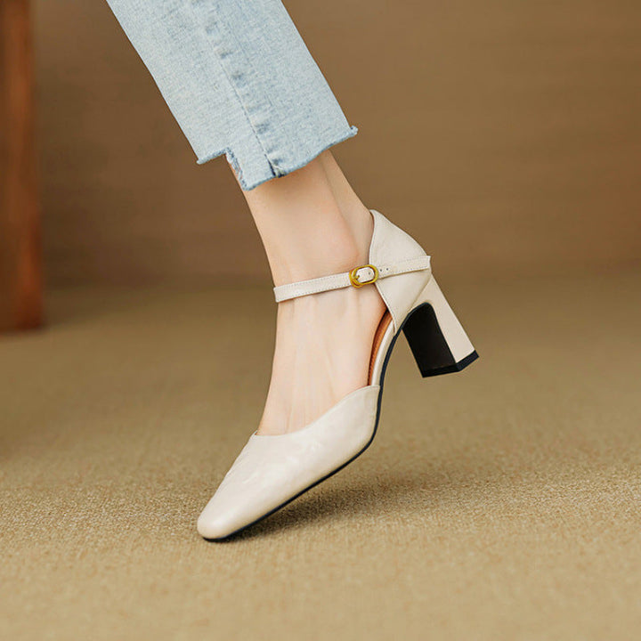 Womens Heels Genuine Leather Classic Fit