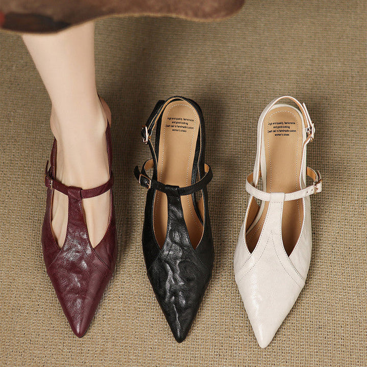 Womens Heels Genuine Leather Classic Fit