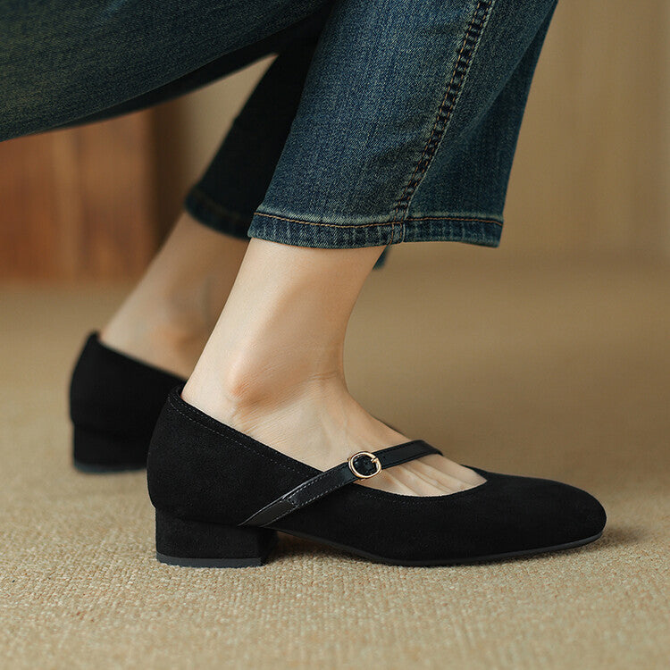 Womens Suede Heels Classic Fit