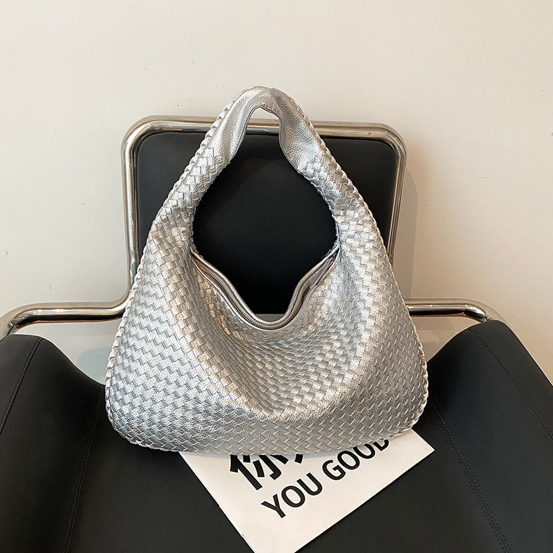 Unisex Woven Shopping Bag Durable Lightweight