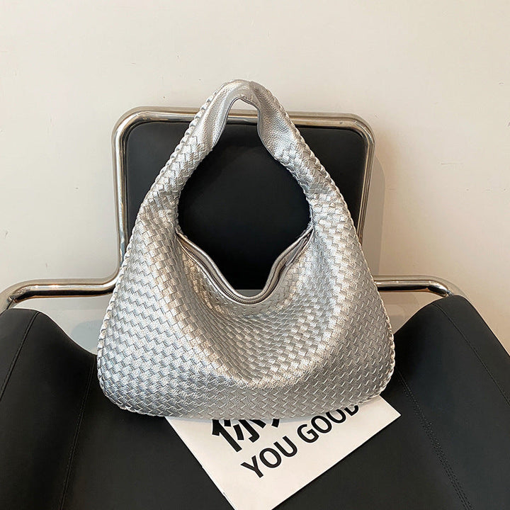 Unisex Woven Shopping Bag Durable Lightweight