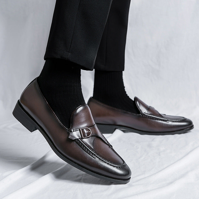 Mens Leather Loafers Classic Slip-On