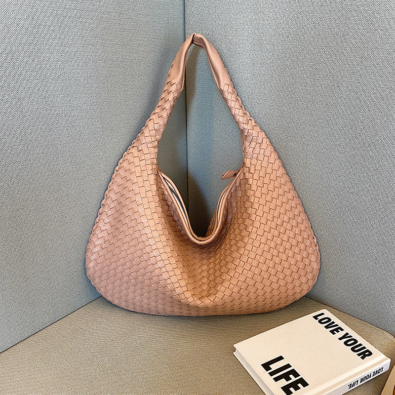 Unisex Woven Shopping Bag Durable Lightweight
