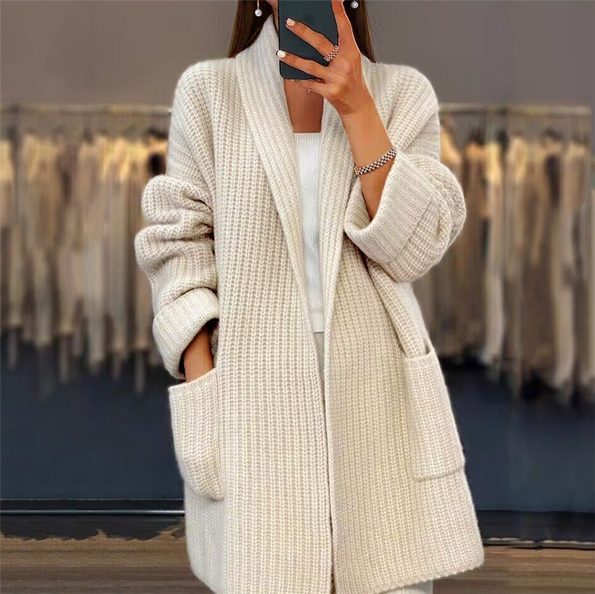 Womens Sweater Cozy Knit Loose Fit - BritishMode