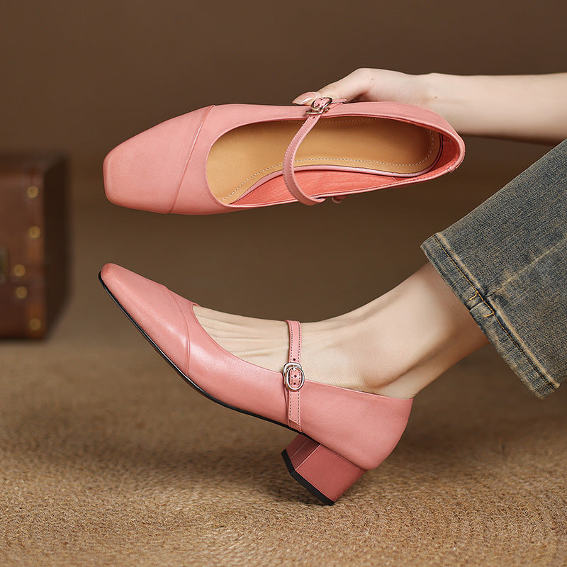 Womens Heels Genuine Leather Classic Fit - BritishMode