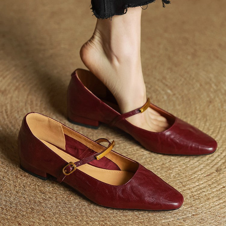 Womens Genuine Leather Pumps Classic Fit - BritishMode