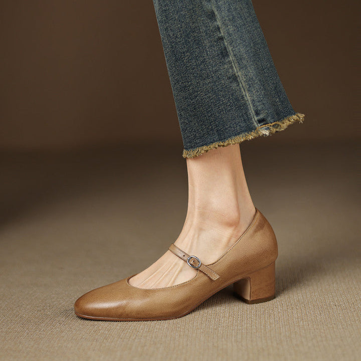 Womens Pumps Genuine Leather Classic Fit