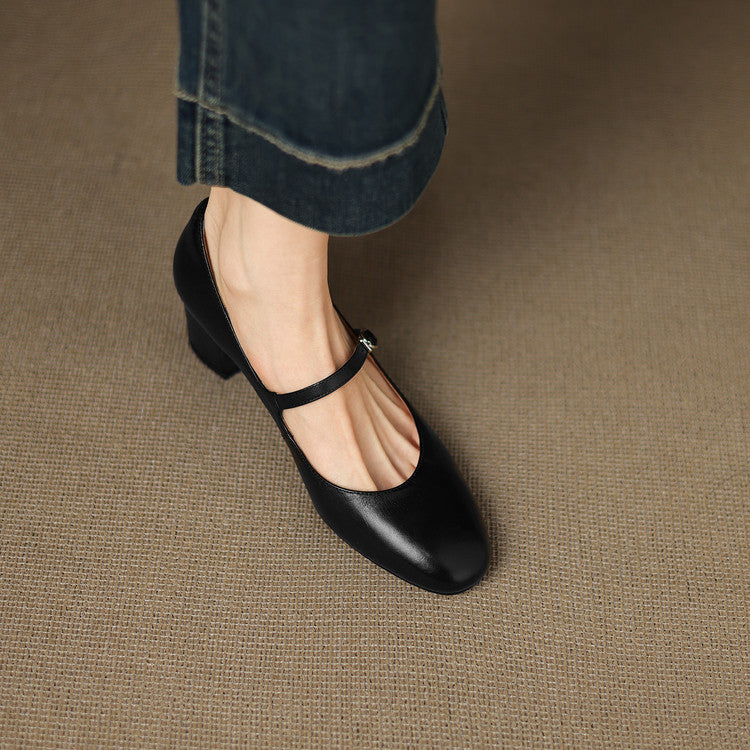 Womens Pumps Genuine Leather Classic Fit