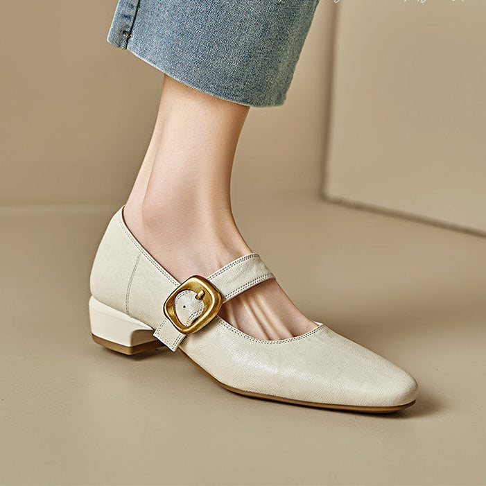 Womens Pumps Genuine Leather Classic Fit